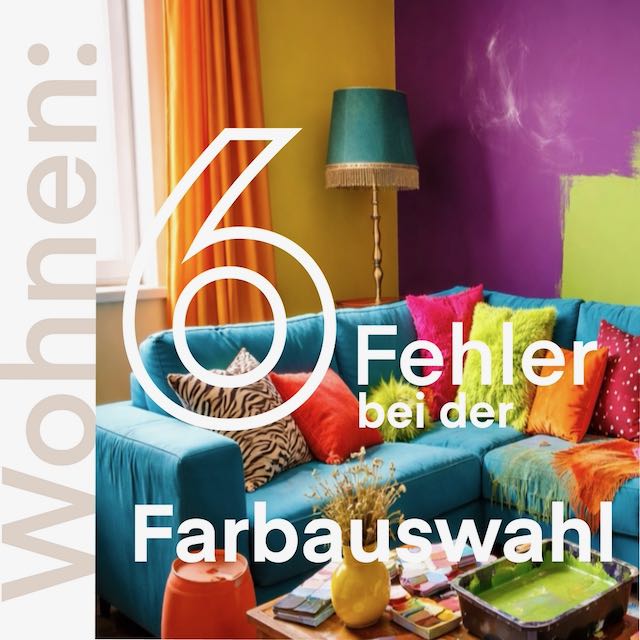 Die 6 zentralen Fehler bei der Farbauswahl für Räume – und wie man sie vermeidet